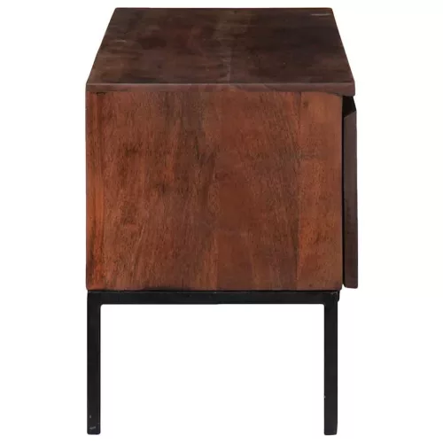 Média tárolószekrények és állványok mézbarna 110 x 30 x 36 cm