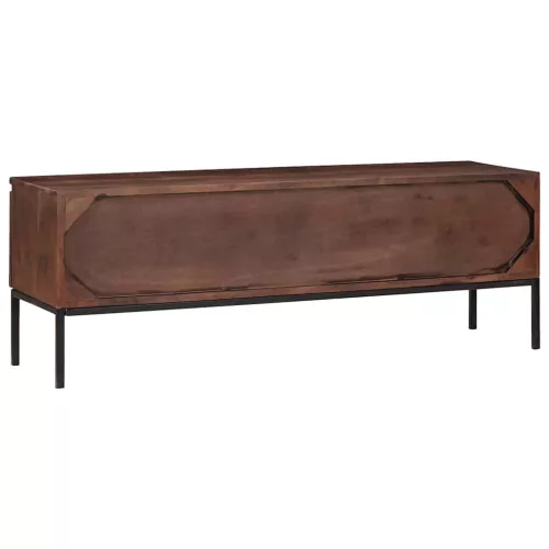 Média tárolószekrények és állványok mézbarna 110 x 30 x 36 cm