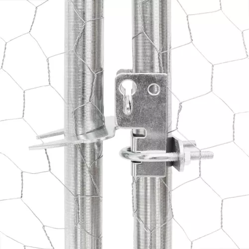 Csirkekifutó tetővel 2,5x2x2,25 m horganyzott acélból