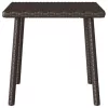 Téglalap barna polyrattan kerti dohányzóasztal 40x40x37cm