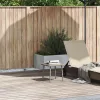 Téglalap polyrattan kerti dohányzóasztal 40x40x37cm