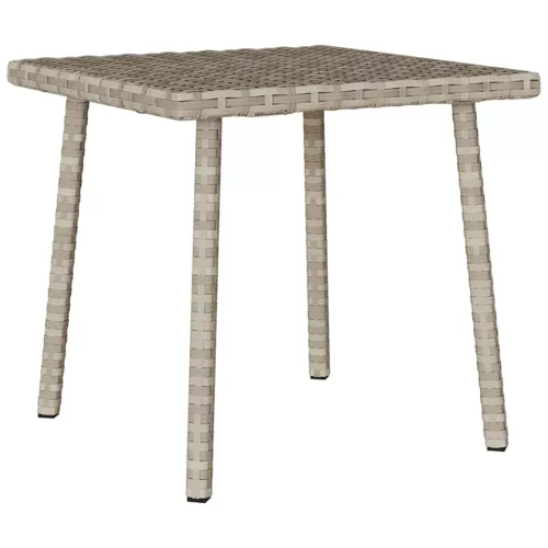 Téglalap polyrattan kerti dohányzóasztal 40x40x37cm
