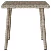 Téglalap polyrattan kerti dohányzóasztal 40x40x37cm