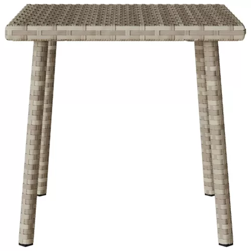 Téglalap polyrattan kerti dohányzóasztal 40x40x37cm