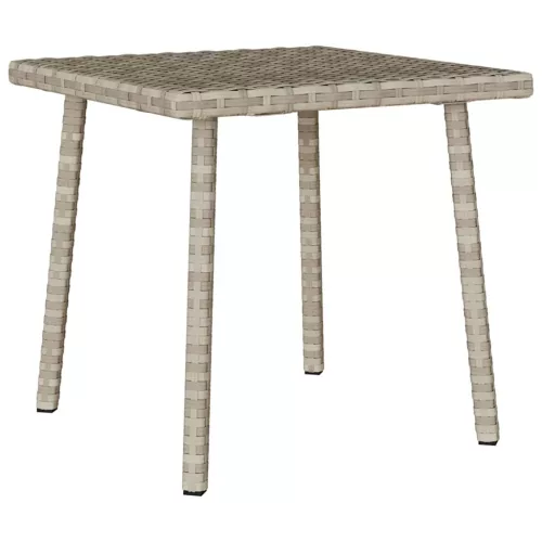 Téglalap polyrattan kerti dohányzóasztal 40x40x37cm