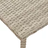 Téglalap polyrattan kerti dohányzóasztal 40x40x37cm