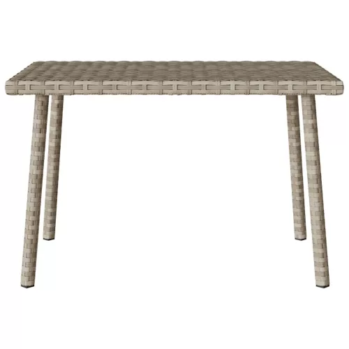 Téglalap polyrattan kerti dohányzóasztal 60x40x37cm