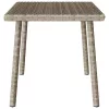 Téglalap polyrattan kerti dohányzóasztal 60x40x37cm
