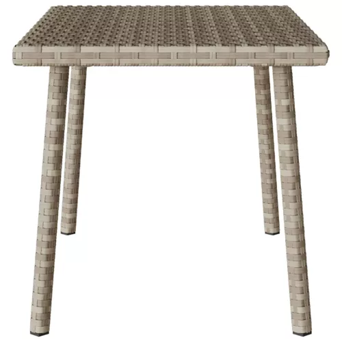 Téglalap polyrattan kerti dohányzóasztal 60x40x37cm