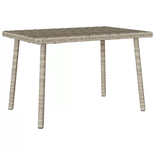 Téglalap polyrattan kerti dohányzóasztal 60x40x37cm