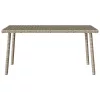 Téglalap polyrattan kerti dohányzóasztal 80x40x37cm