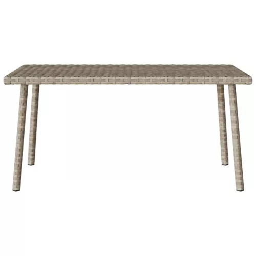 Téglalap polyrattan kerti dohányzóasztal 80x40x37cm