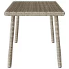 Téglalap polyrattan kerti dohányzóasztal 80x40x37cm