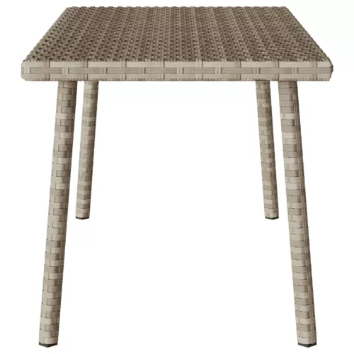 Téglalap polyrattan kerti dohányzóasztal 80x40x37cm