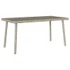 Téglalap polyrattan kerti dohányzóasztal 80x40x37cm