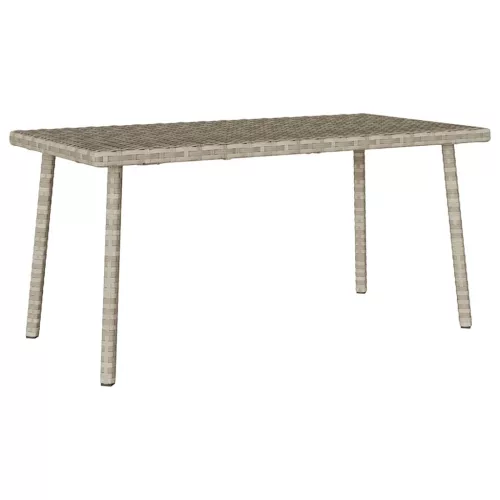 Téglalap polyrattan kerti dohányzóasztal 80x40x37cm
