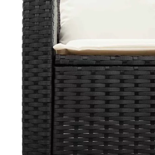 5 részes polyrattan kerti kanapé garnitúra párnákkal stackable