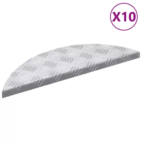 Rácsos lemezek 10 pcs Ezüst 60 x 18 cm Alumínium