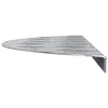 Rácsos lemezek 10 pcs Ezüst 60 x 18 cm Alumínium