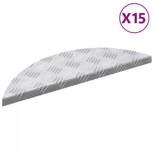 Rácsos lemezek 5 pcs Ezüst 60 x 18 cm Alumínium