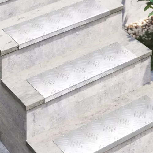 Rácsos lemezek 10 pcs Ezüst 60 x 18 cm Alumínium