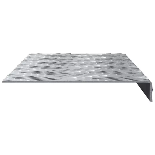 Rácsos lemezek 10 pcs Ezüst 60 x 18 cm Alumínium