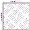 Rácsos lemezek 2 pcs Ezüst 20 x 20 cm Alumínium