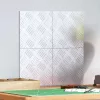 Rácsos lemezek 4 pcs Ezüst 20 x 20 cm Alumínium