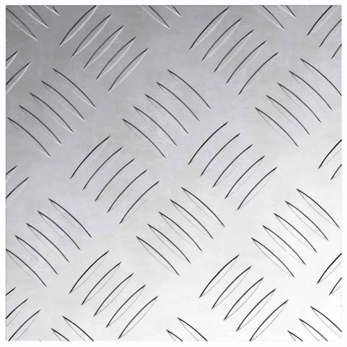 Rácsos lemezek 4 pcs Ezüst 20 x 20 cm Alumínium