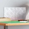 Rácsos lemezek 2 pcs Ezüst 20 x 20 cm Alumínium