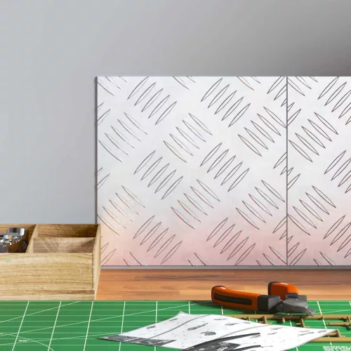 Rácsos lemezek 2 pcs Ezüst 20 x 20 cm Alumínium