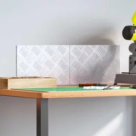 Rácsos lemezek 2 pcs Ezüst 30 x 20 cm Alumínium