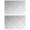 Rácsos lemezek 2 pcs Ezüst 30 x 20 cm Alumínium