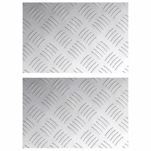Rácsos lemezek 2 pcs Ezüst 30 x 20 cm Alumínium