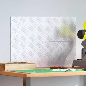 Rácsos lemezek 4 pcs Ezüst 30 x 20 cm Alumínium