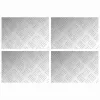Rácsos lemezek 4 pcs Ezüst 30 x 20 cm Alumínium