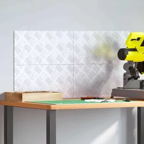 Rácsos lemezek 4 pcs Ezüst 40 x 20 cm Alumínium