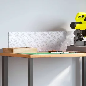 Rácsos lemezek 2 pcs Ezüst 40 x 20 cm Alumínium