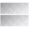 Rácsos lemezek 2 pcs Ezüst 50 x 20 cm Alumínium