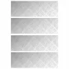 Rácsos lemezek 4 pcs Ezüst 60 x 20 cm Alumínium