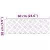 Rácsos lemezek 4 pcs Ezüst 60 x 20 cm Alumínium