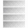 Rácsos lemezek 4 pcs Ezüst 70 x 20 cm Alumínium