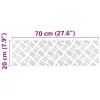 Rácsos lemezek 4 pcs Ezüst 70 x 20 cm Alumínium