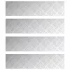 Rácsos lemezek 4 pcs Ezüst 80 x 20 cm Alumínium