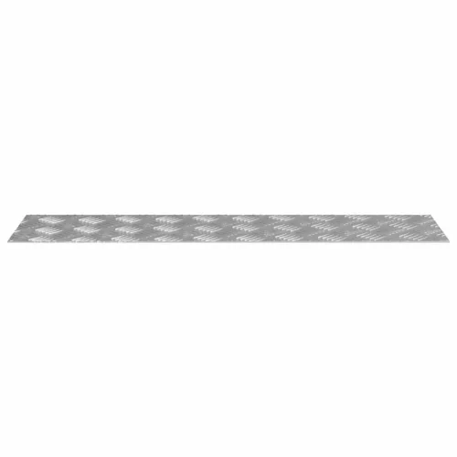 Rácsos lemezek 4 pcs Ezüst 80 x 20 cm Alumínium