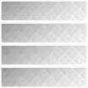 Rácsos lemezek 4 pcs Ezüst 90 x 20 cm Alumínium