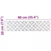 Rácsos lemezek 4 pcs Ezüst 90 x 20 cm Alumínium