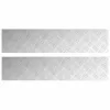 Rácsos lemezek 2 pcs Ezüst 90 x 20 cm Alumínium