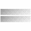 Rácsos lemezek 2 pcs Ezüst 100 x 20 cm Alumínium
