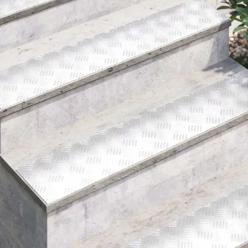 Rácsos lemezek 2 pcs Ezüst 100 x 20 cm Alumínium